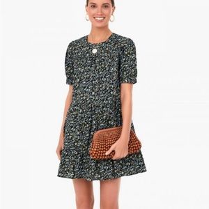 Hyacinth House Black Floral Quinn Dress